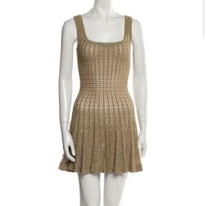 Vintage gold alaia dress